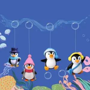 어항용 장식품 귀여운 동물 피규어 4종 세트 인테리어 소형 수족관 꾸미기