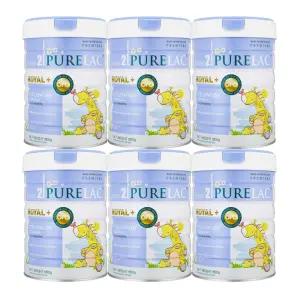 퓨어락 로열플러스 뉴질랜드 수입 프리미엄 강남 분유 2단계, 800g, 6캔