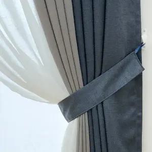 [지나송]디온 암막커튼+코디커튼+커튼봉 (대형)