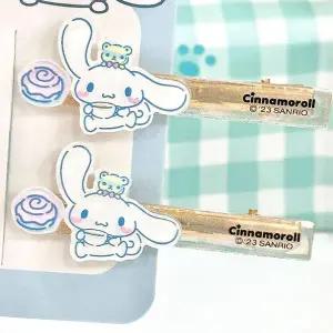 산리오 듀어 메탈 클립 2p-시나모롤