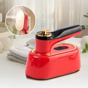 스팀왕 빨간 다리미 핸디형 스팀 다리미 건식