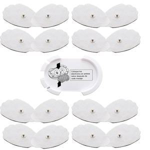 Tens 유닛 패드 패치 홀더 추가 교체품 재사용 가능한 전극 8쌍 스틱 온 스냅 510(k) TechCare 마사지 도구 iRest 마사지기 유니임 10대 기계 장치 DS-0C