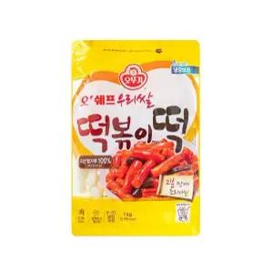 오뚜기 오쉐프 우리쌀 떡복이떡1kg 국산