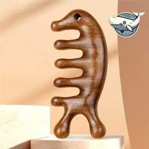 작고 편리한 원목 두피 마사지 도구 미니