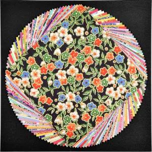 일본 미노 와시 전통 치요가미 종이 컬러풀 유젠 종이접기 모듬 디자인 40매 3.93장