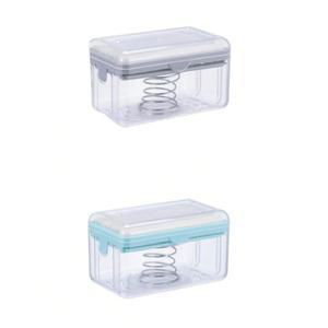 2개 다기능 비누 상자 고급 손으로 문지르지 않는 거품 가정용 보관 및 배수