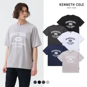 [택가 39000원][케네스콜]유니) C100 20S 싱글 케네스콜 뉴욕로고 반팔티(LKTMCTR751M)