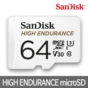 샌디스크 마이크로 SD 카드 64GB 64기가 High Endurance QQNR 블랙박스 메모리 ENL