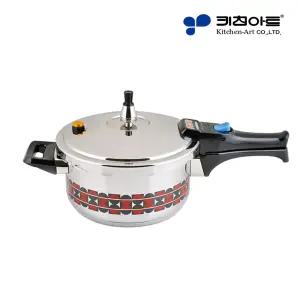 키친아트 뉴 EX 스텐 압력밥솥 5.5L 10인용 인덕션겸용 압력솥 백화점모델
