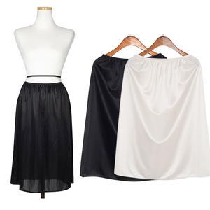 새틴 6부속치마/반슬립/롱 실크 여성속옷/언더웨어/비침 걱정없는 속치마