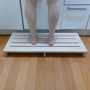 숙녀일상 원목 발받침대 더블 책상발판 싱크대발판 발거치대 디딤대