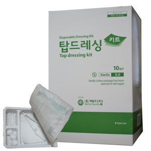 메디탑 일회용 드레싱키트 E형 10개입 핀셋,거즈,코튼볼