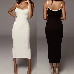 여름 슬림 골지원피스 롱 섹시 원피스 홀복 끈 나시