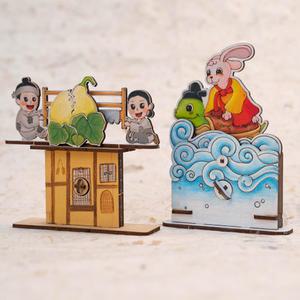 [오피스스쿨] 민화샵 전래동화 오토마타 만들기 DIY 우드조립 색칠하기