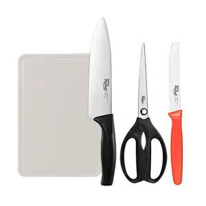 [즉할20%] 도루코 뉴베이직 칼도마 4종세트(도마+칼+가위+과도)