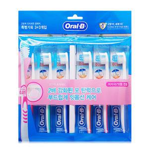 오랄비 고탄력 초미세모 잇몸선케어 칫솔 6개