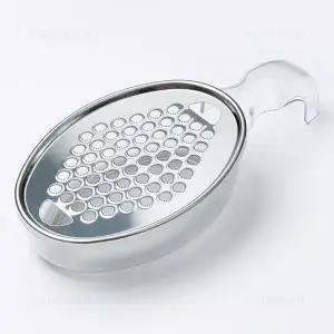 시모무라 다용도 스텐 강판 (타원) / 이유식 강판