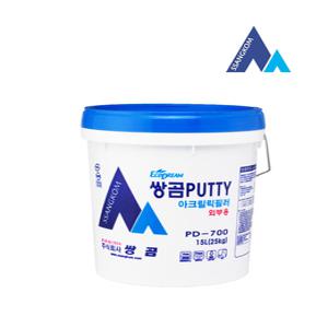 쌍곰 퍼티 PD-700/PD-725 건축용 퍼티 25kg 외부용 고강도 빠데