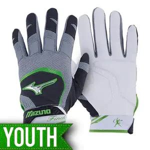 미즈노 유소년 핀치 야구 배팅장갑 330388(검정/녹색)