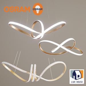 LED 보급형 오스람 국산 뫼비우스 러브미 비너스 리본 식탁등 주백색 조명