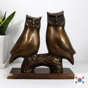 [하이아트]잉꼬 부엉이 동주물 엔틱 장식품 HDT-533