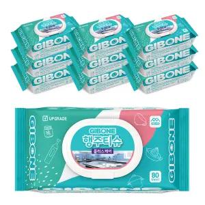 기본에 행주티슈 플러스케어 80매 10팩