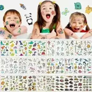 (10장세트) KC인증 어린이 타투스티커 캐릭터 판박이 스티커
