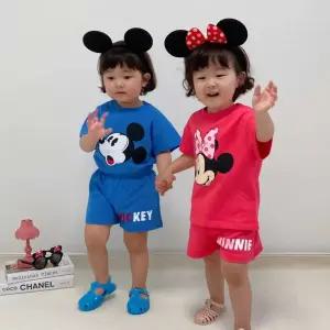 우연마켓 아동용 여름 남아여아 디즈니 미키와친구들 상하복 세트