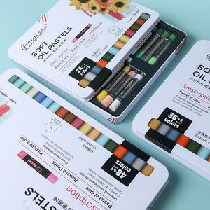 조르조네 오일파스텔 틴케이스 24색 36색 48색 스크래퍼