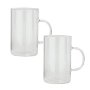 룰루홈 내열유리 머그컵, 530ml, 2개
