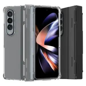 아라리 갤럭시 Z폴드4 케이스 힌지보호 투명 일체형 풀커버 누킨 360