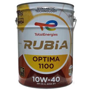 토탈 루비아 옵티마 1100 10W40 20L DPF 유로6 TIER-4 고성능 합성 디젤 엔진오일 CK-4 E11