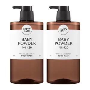해피바스 오리지널 컬렉션 베이비파우더 바디워시 910G 2개/바디클렌저