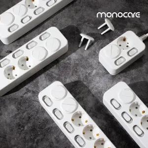 모노케어 안전 멀티탭 멀티콘센트 스위치 절전 개별 10m