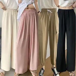 통바지/봄신상/긴바지/간절기/플라워통팬츠/플리츠/와이드/하의/허리밴딩/카고바지/조거/배기/일자/슬랙스/촌캉스/휴가/해외여행/트레이닝/냉감/쿨링/아이스/냉장고