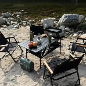 카르닉 접이식 캠핑테이블 ACT-002 2단 높이조절 롤 경량 휴대용 그물망포함