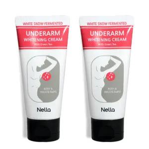 넬라 하얀눈 언더암 화이트닝크림 50g, 2개 /겨드랑이미백 색소침착크림