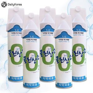 클린오투 휴대용 산소 816ml 5캔 운동 등산 산소캔 가정용 D