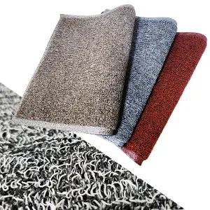 제이오마켓 모카 현관매트 60x90cm 그레이/업소용 아파트 출입구 신발장 미끄럼방지 PVC 코일 쿠션 신발털이매트