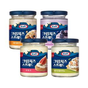 삼립 크래프트 크림치즈 스프레드 4종 2병 골라담기(무화과/메이플호두/베이컨/블루베리)