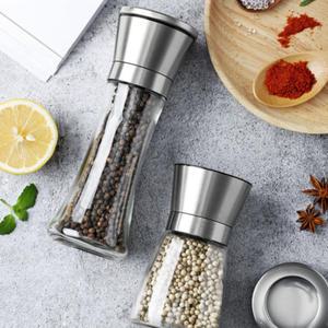 스텐 그라인더 유리 양념통 후추 소금 깨 갈아주는 양념통
