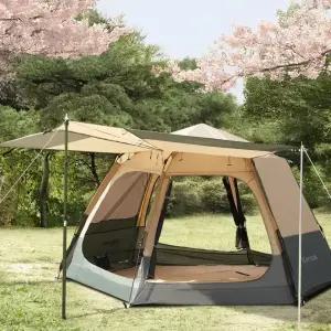 카르닉 뉴에라 원터치 텐트 그늘막 대형 플라이포함 폴대포함 풀세트
