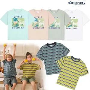 [디스커버리키즈](마산점)냉감 기능성이 있어 여름철 쾌적한 착용감을 제공하는 키즈반팔티셔츠 6종중 ...