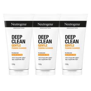 뉴트로지나 NEW 딥클린 젠틀 포밍 클렌저 150g, 3개