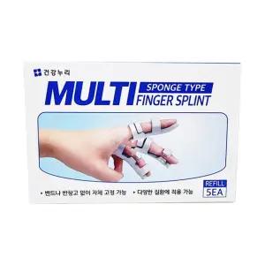 건강누리 멀티핑거 보호대 손가락깁스 엄지 검지 중지 5개입