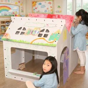 색칠하는 스케치종이집 페이퍼하우스 소꿉놀이 시장놀이 버스 미술