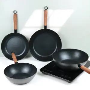 퀸센스 인덕션 캐스트 무쇠 후라이팬 궁중팬 5종 코팅 튀김팬 무쇠팬 고기불판 구이팬 프라이팬