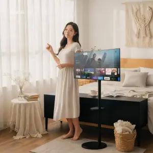 이노스 삼탠바이미 69cm(27인치) FHD 블랙 스마트 모니터 이동식 TV 논글레어 FS-20 중소바이미