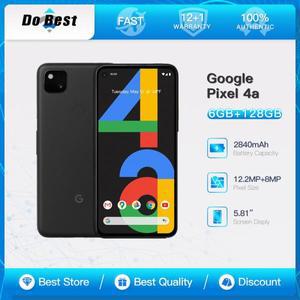 구글 픽셀 4a 4G LTE 휴대폰, 5.81 인치 OLED HDR 스크린, 6GB RAM, 128GB 스냅드래곤 730G 옥타코어 안드