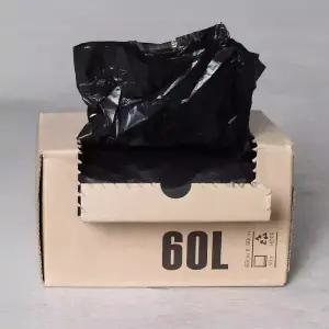 이지 롤 봉지 60리터 검정 (50매X27팩) 1350매 쓰레기 분리수거 재활용 비닐봉투